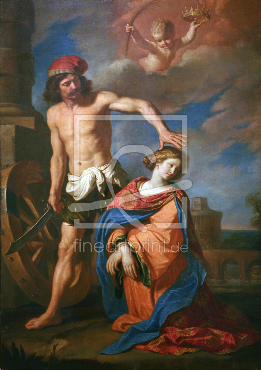 Bild-Nr.: 30009257 Guercino / Martyrdom of St. Catherine erstellt von Guercino, Giovanni Francesco Barbieri