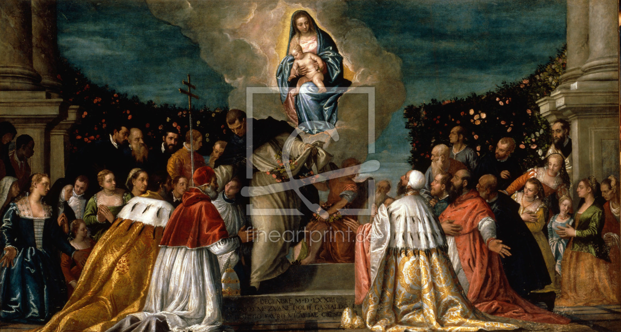 Bild-Nr.: 30009345 P.Veronese / Madonna of the Rosary /1573 erstellt von Veronese, Paolo