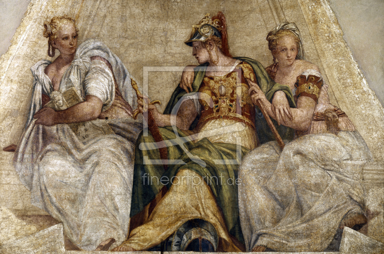 Bild-Nr.: 30009353 Veronese, Minerva with geometry a.arith. erstellt von Veronese, Paolo