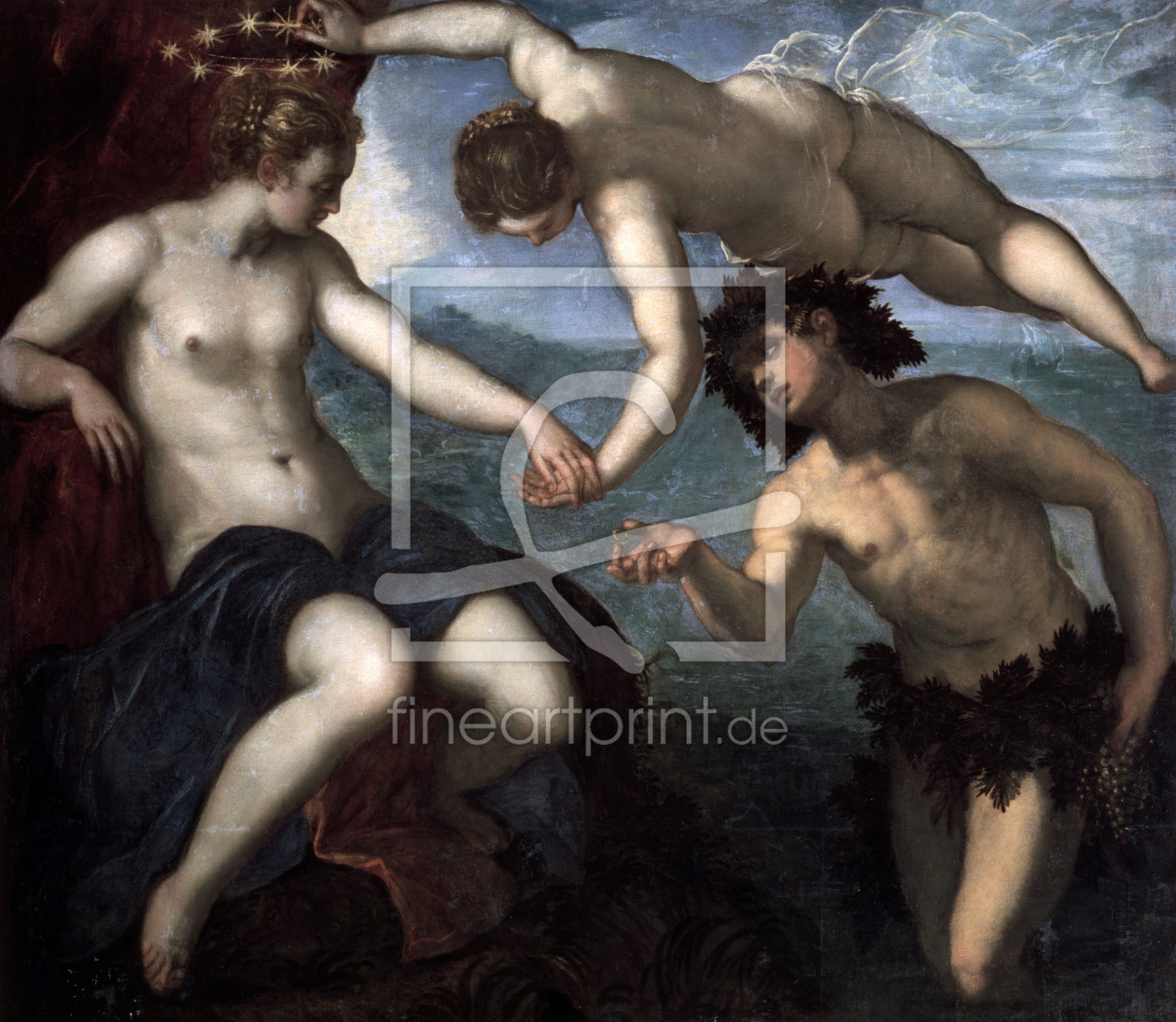 Bild-Nr.: 30009421 Tintoretto / Bacchus and Ariadne / 1576 erstellt von Tintoretto, Jacopo