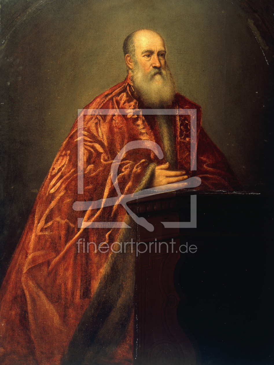 Bild-Nr.: 30009433 J.Tintoretto / Alderman Praying / Ptg. erstellt von Tintoretto, Jacopo