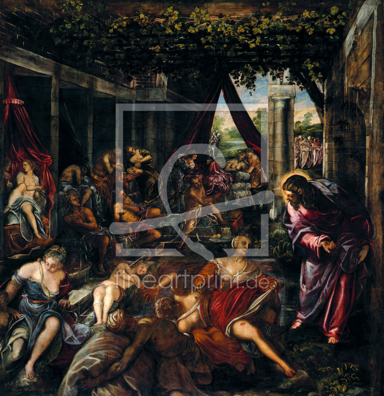 Bild-Nr.: 30009439 Tintoretto, Healing Sick in Bethesda erstellt von Tintoretto, Jacopo