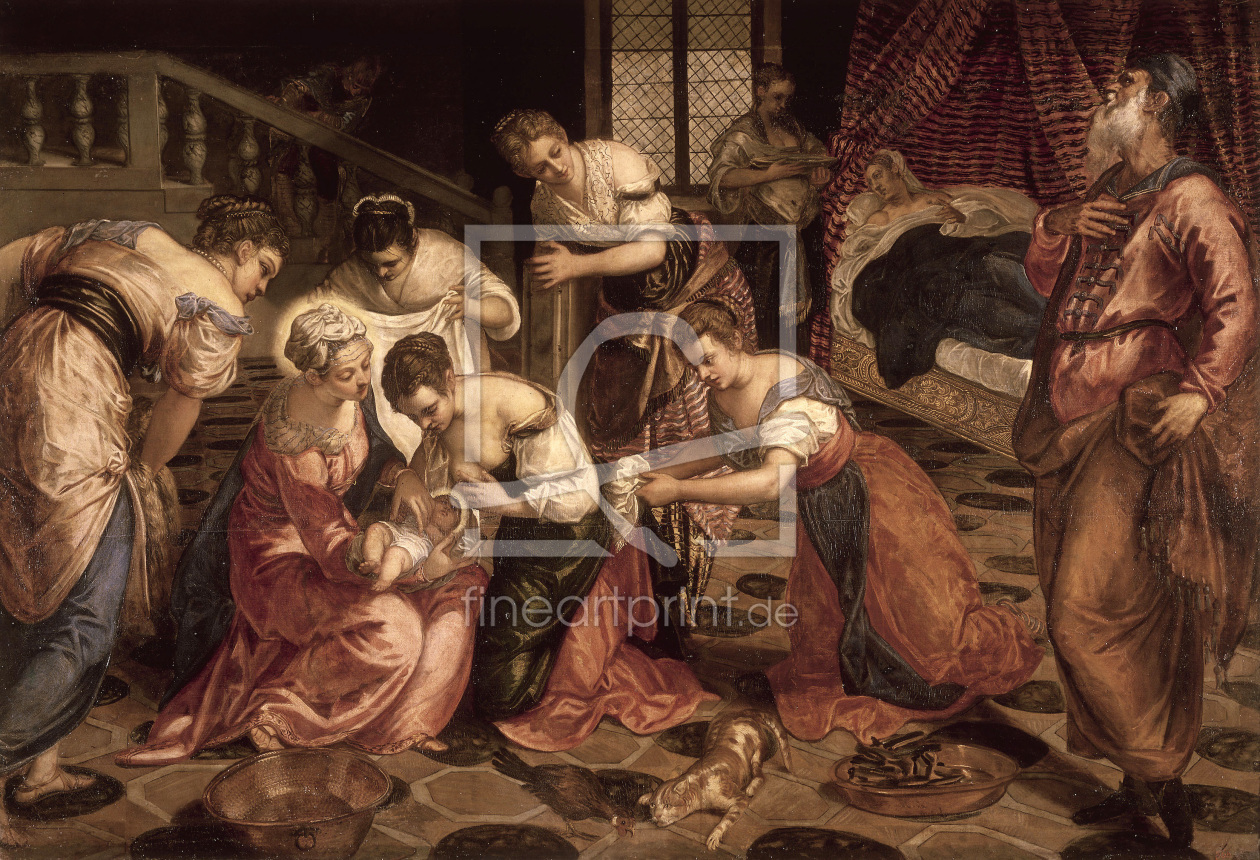 Bild-Nr.: 30009455 Tintoretto / Birth of John the Baptist erstellt von Tintoretto, Jacopo
