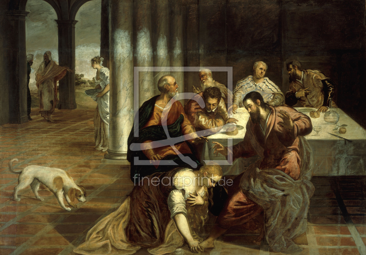 Bild-Nr.: 30009475 Tintoretto / Anointing of Christ's Feet erstellt von Tintoretto, Jacopo