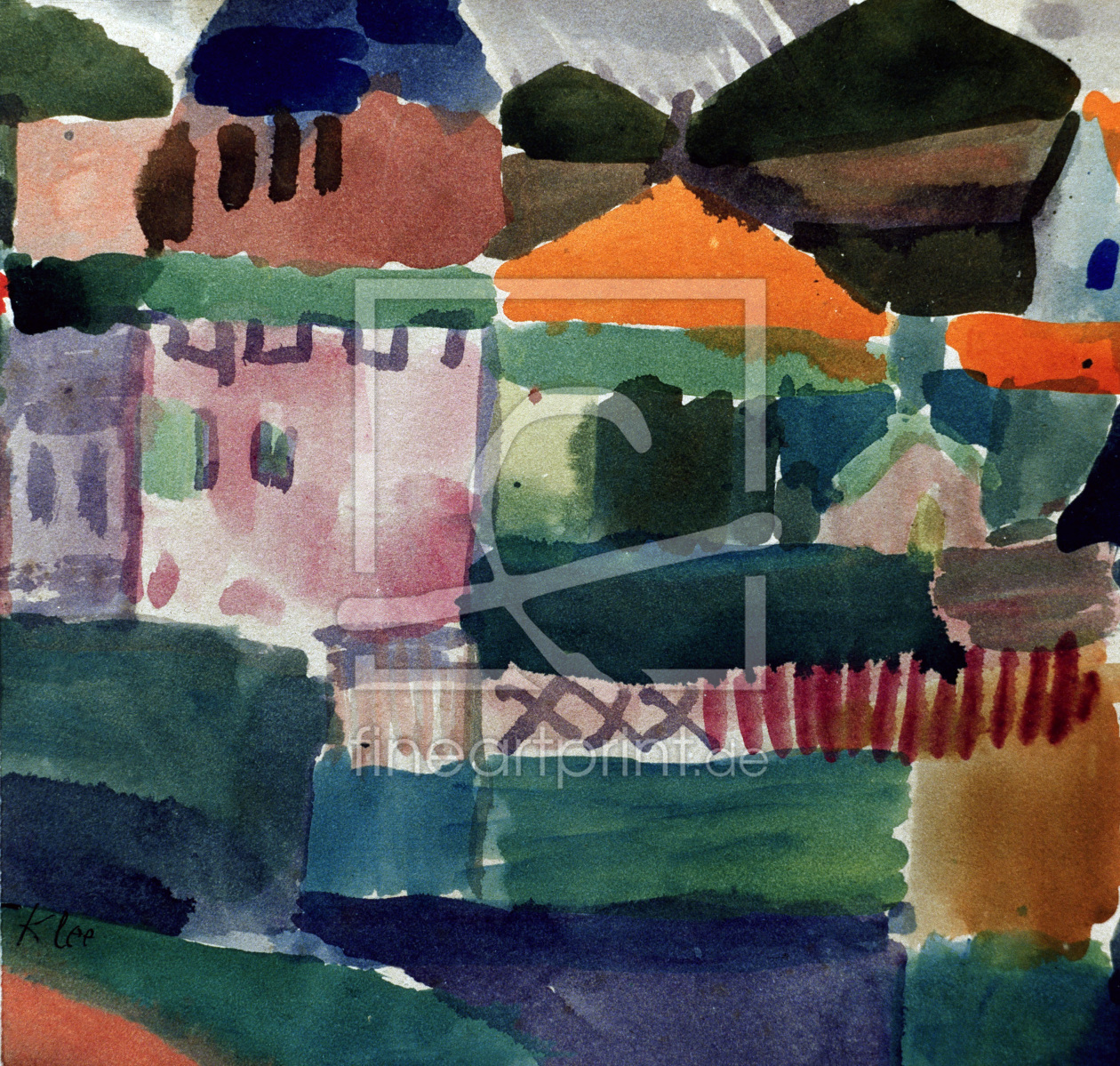 Bild-Nr.: 30009600 P.Klee, In the Houses of St.Germain erstellt von Klee, Paul