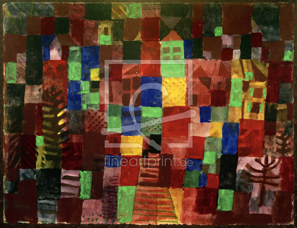 Bild-Nr.: 30009636 P.Klee, Houses with Stairway / 1923 erstellt von Klee, Paul