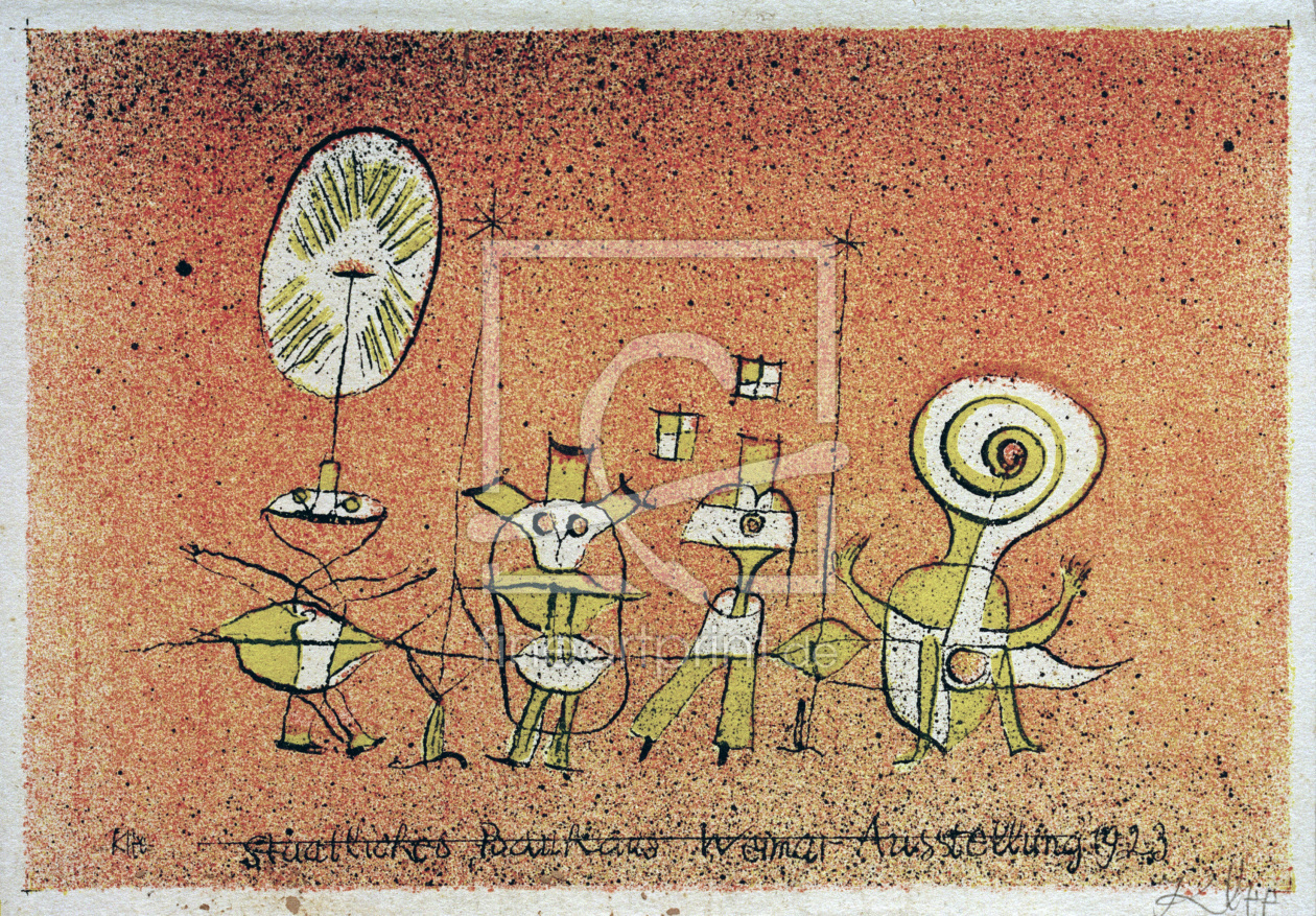 Bild-Nr.: 30009638 P.Klee, Weimar,Bauhaus Exhib.1923/Litho. erstellt von Klee, Paul