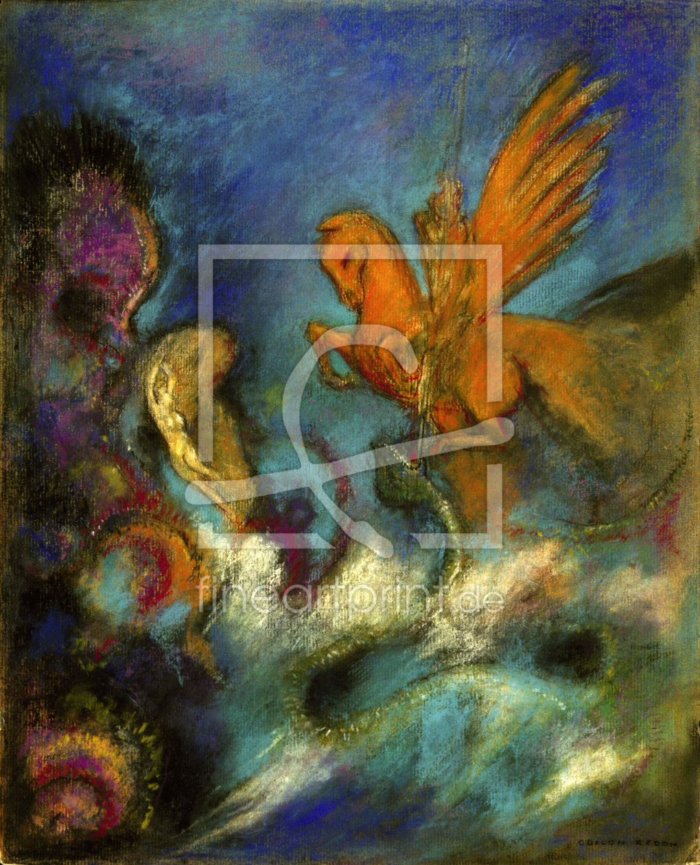 Bild-Nr.: 30009650 O.Redon, Roger and Angelica / Perseus... erstellt von Redon, Odilon