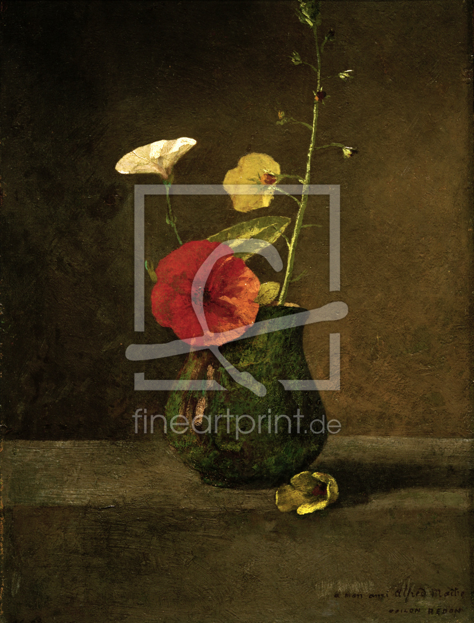 Bild-Nr.: 30009664 Redon / Flowers in Green Pitcher erstellt von Redon, Odilon
