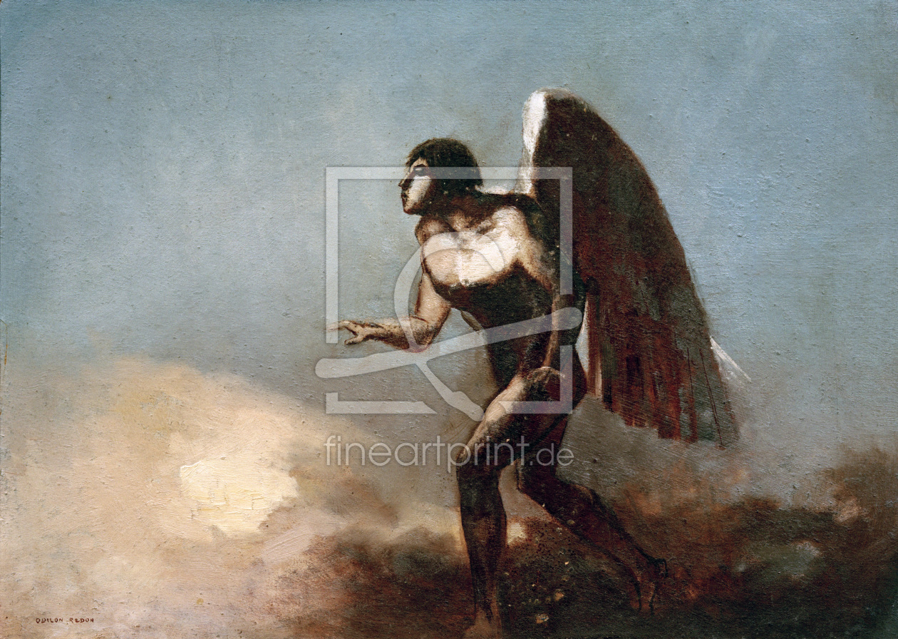 Bild-Nr.: 30009684 O.Redon, Winged Man or Fallen Angel / Pa erstellt von Redon, Odilon