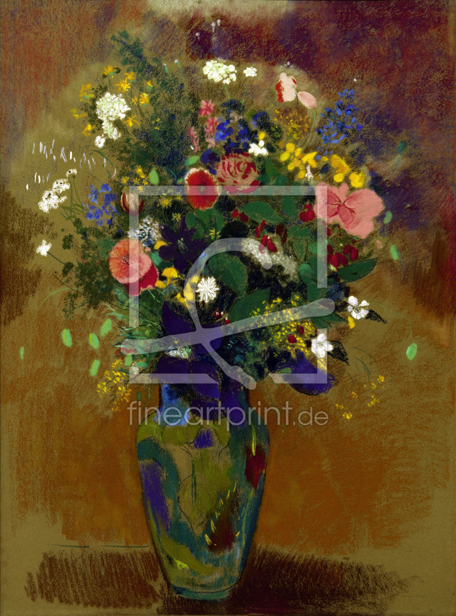 Bild-Nr.: 30009686 O.Redon, Bouquet of Wild Flowers/Pastel erstellt von Redon, Odilon