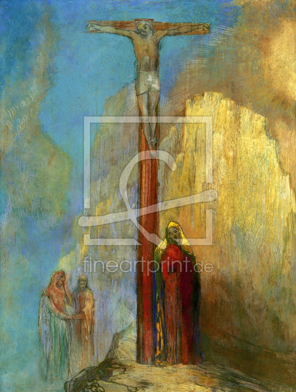 Bild-Nr.: 30009692 O.Redon, Mount Calvary / Pastel / c.1897 erstellt von Redon, Odilon