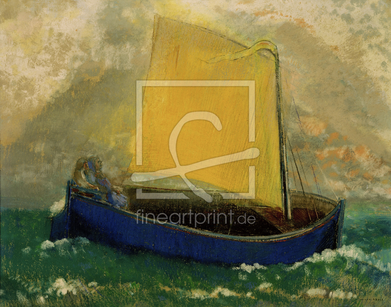 Bild-Nr.: 30009696 Odilon Redon, The Mystic Barque / Pastel erstellt von Redon, Odilon