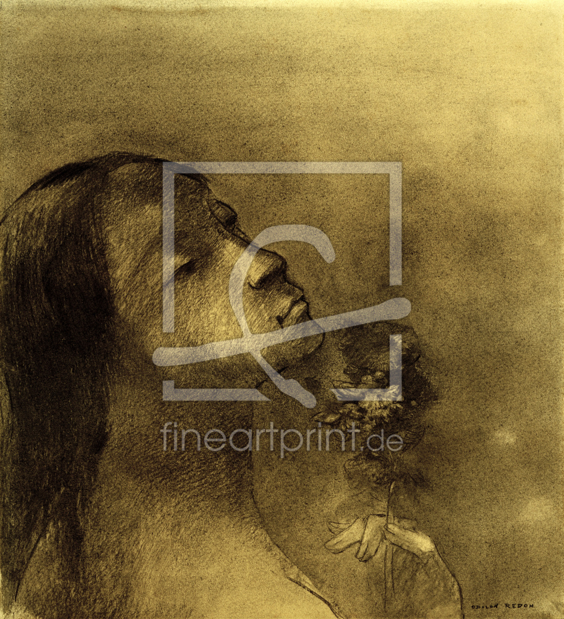 Bild-Nr.: 30009722 O.Redon, Flower of Evil / Drawing Bild-Nr.: 30009722 O.Redon, Flower of Evil / Drawing erstellt von Redon, Odilon