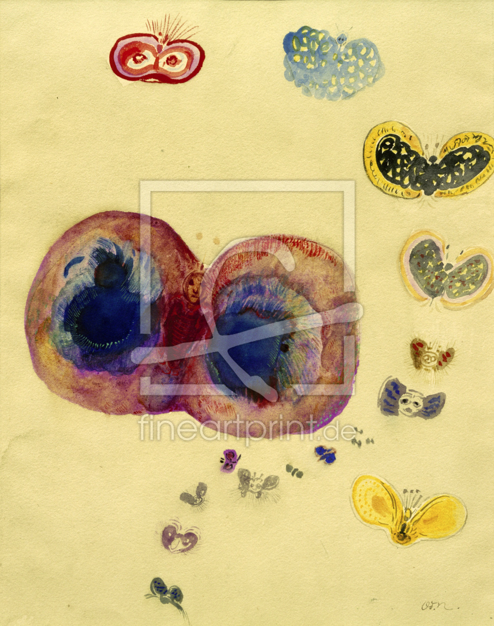 Bild-Nr.: 30009746 O.Redon, Butterflies / Watercol./ c.1901 Bild-Nr.: 30009746 O.Redon, Butterflies / Watercol./ c.1901 erstellt von Redon, Odilon