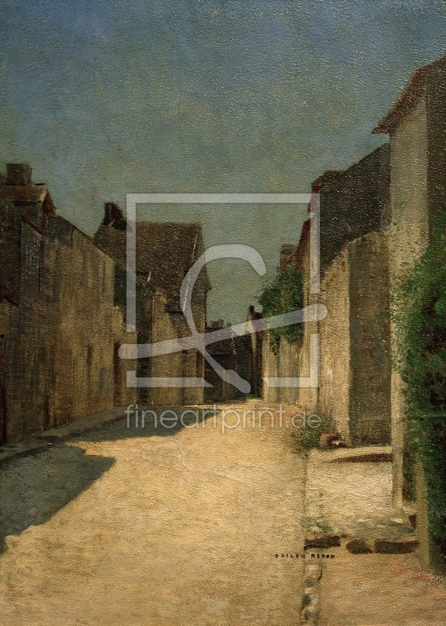 Bild-Nr.: 30009756 O.Redon, Street in Samois / Paint./ 1888 erstellt von Redon, Odilon
