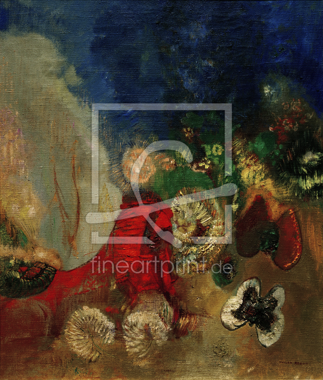 Bild-Nr.: 30009758 O.Redon, The Red Sphinx / 1912 erstellt von Redon, Odilon