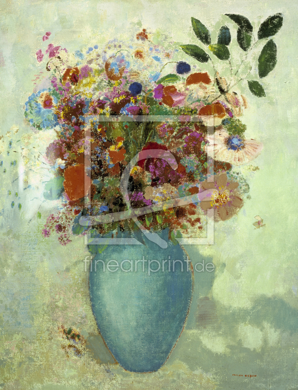 Bild-Nr.: 30009760 Redon (Odilon)/Flowers in turq. c1905 erstellt von Redon, Odilon