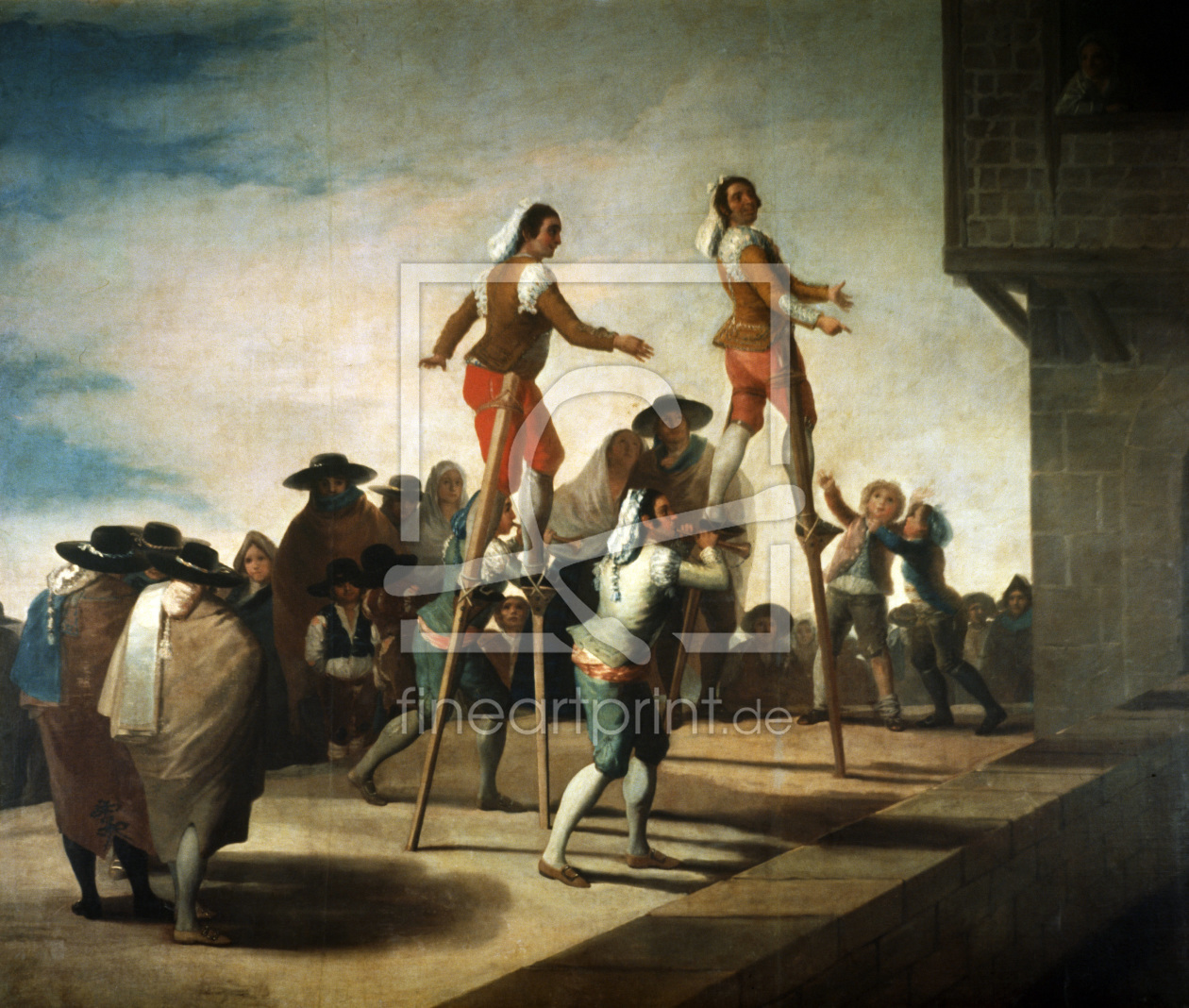 Bild-Nr.: 30009903 F.de Goya, The Stilts / Painting erstellt von Goya, Francisco de