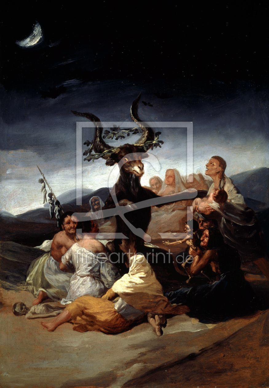 Bild-Nr.: 30009923 F.de Goya / The Witches' Sabbath erstellt von Goya, Francisco de