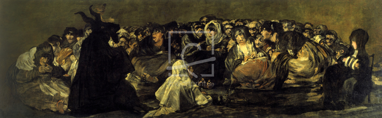 Bild-Nr.: 30009931 Goya, Aquellare (Witches' Sabbath) 1821 erstellt von Goya, Francisco de