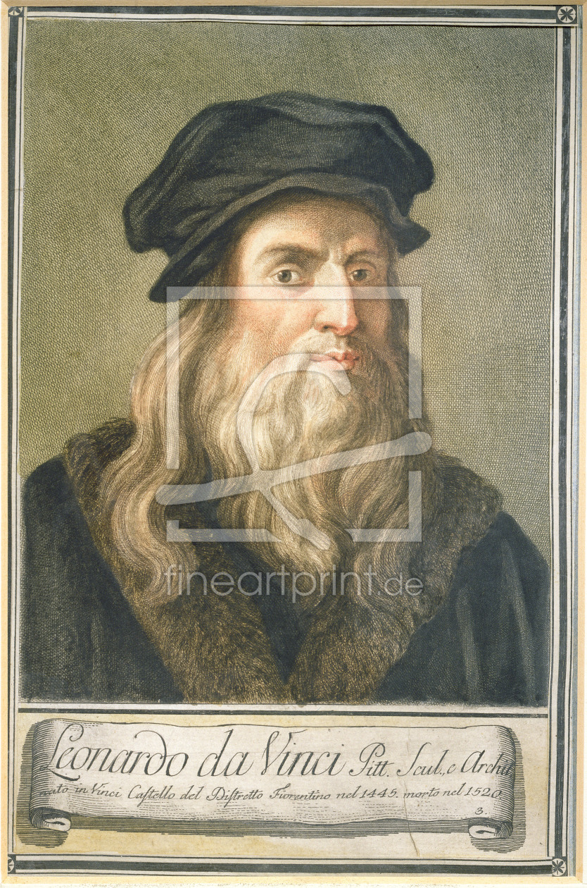 Bild-Nr.: 31000008 Portrait of Leonardo da Vinci, 1789 erstellt von da Vinci, Leonardo