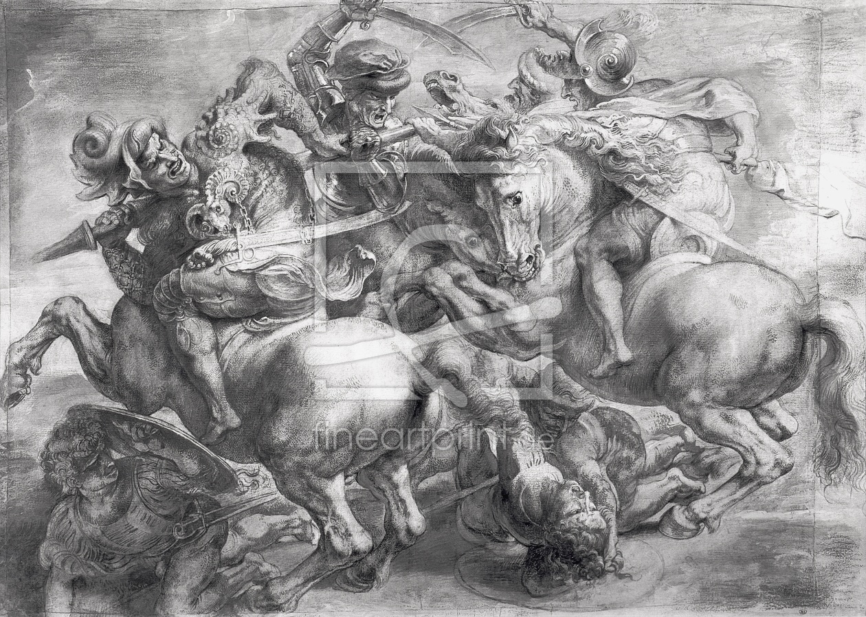 Bild-Nr.: 31000009 The Battle of Anghiari after Leonardo da Vinci erstellt von Rubens, Peter Paul