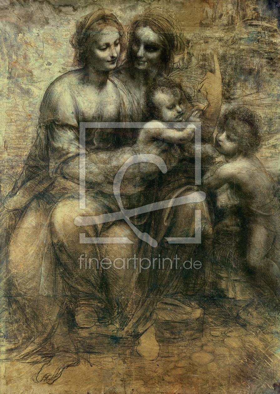 Bild-Nr.: 31000016 The Virgin and Child with SS. Anne and John the Baptist, c.1499 erstellt von da Vinci, Leonardo