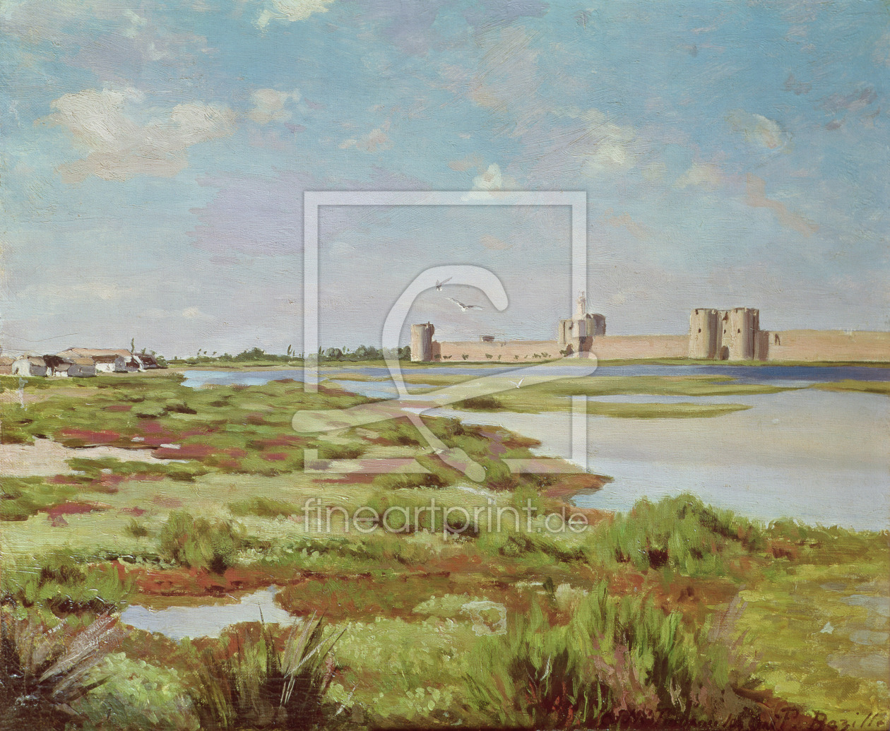 Bild-Nr.: 31000039 The City Walls of Aigues-Mortes, 1867 erstellt von Bazille, Frédéric