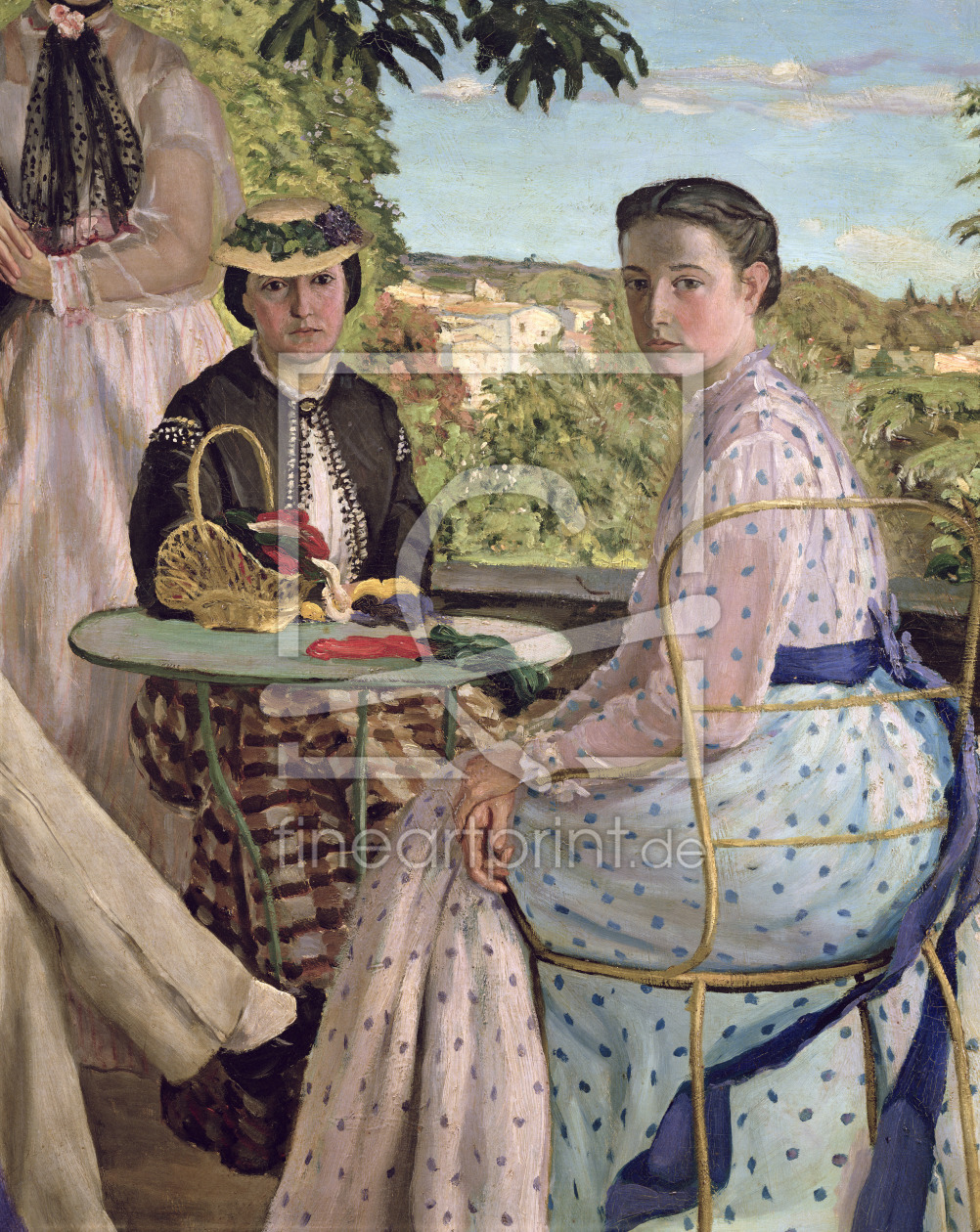 Bild-Nr.: 31000040 Family Reunion, detail of two women, 1867 erstellt von Bazille, Frédéric