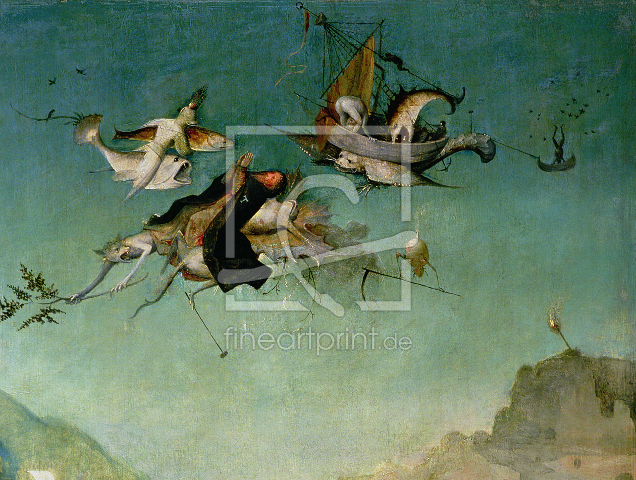 Bild-Nr.: 31000064 Temptation of St.Anthony, detail of left hand panel, Bild-Nr.: 31000064 Temptation of St.Anthony, detail of left hand panel, erstellt von Bosch, Hieronymus