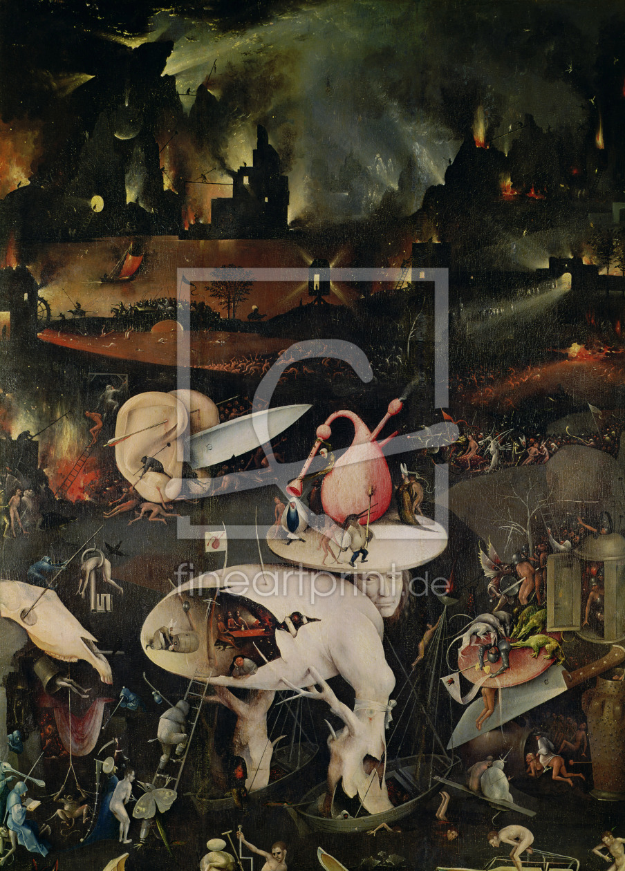 Bild-Nr.: 31000089 The Garden of Earthly Delights, Hell, right wing of triptych, c.1500 erstellt von Bosch, Hieronymus