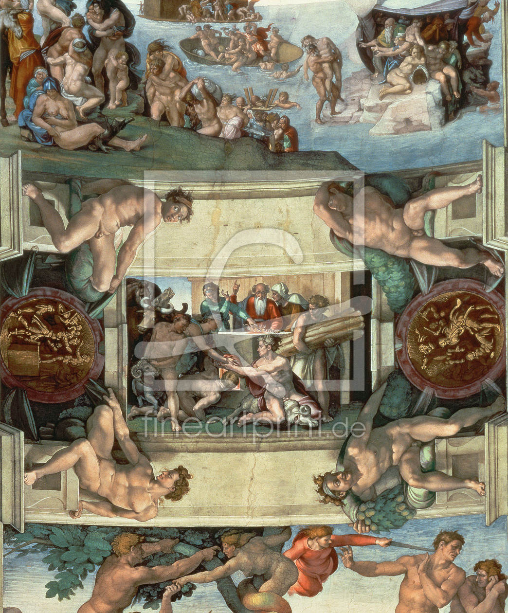 Bild-Nr.: 31000140 Sistine Chapel Ceiling : The Sacrifice of Noah, 1508-10 erstellt von Buonarroti, Michelangelo (Michelangelo di Lodovico Buonarroti Simoni)