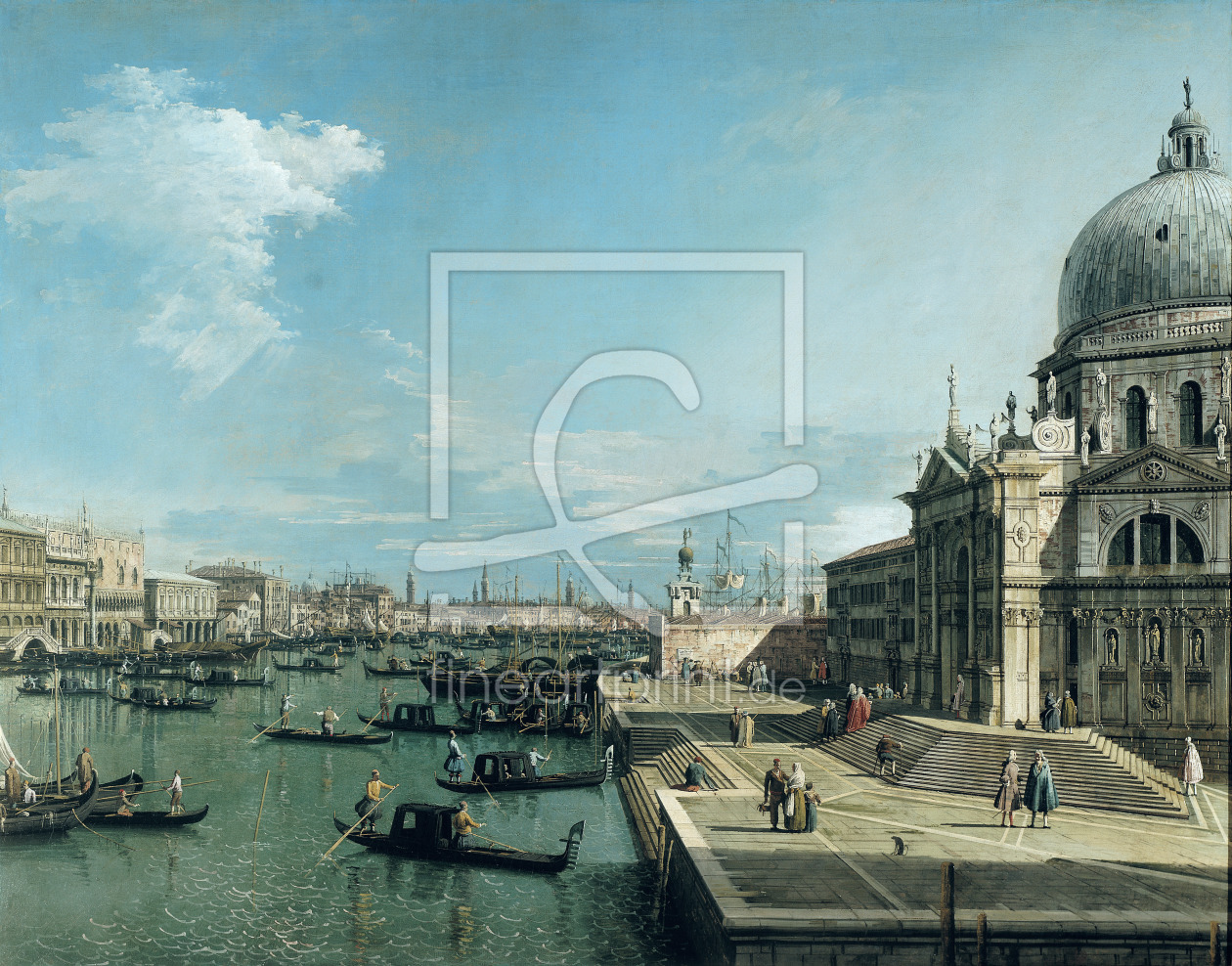 Bild-Nr.: 31000167 The Entrance to the Grand Canal and the church of Santa Maria della Salute, Veni erstellt von Canal, Giovanni Antonio & Bellotto, Bernardo