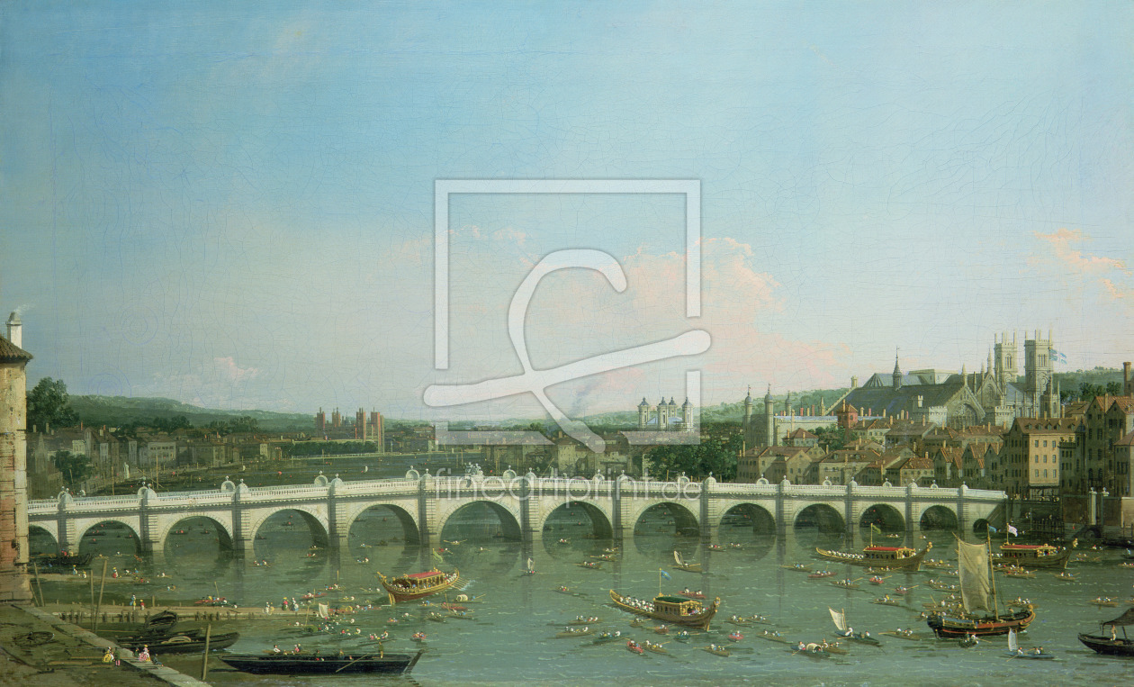 Bild-Nr.: 31000173 Westminster Bridge from the North with Lambeth Palace in distance erstellt von Canal, Giovanni Antonio & Bellotto, Bernardo