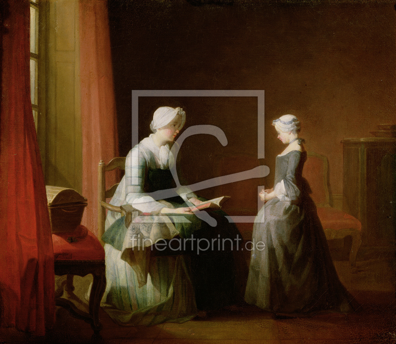 Bild-Nr.: 31000188 The Good Education, 1753 erstellt von Chardin, Jean Siméon