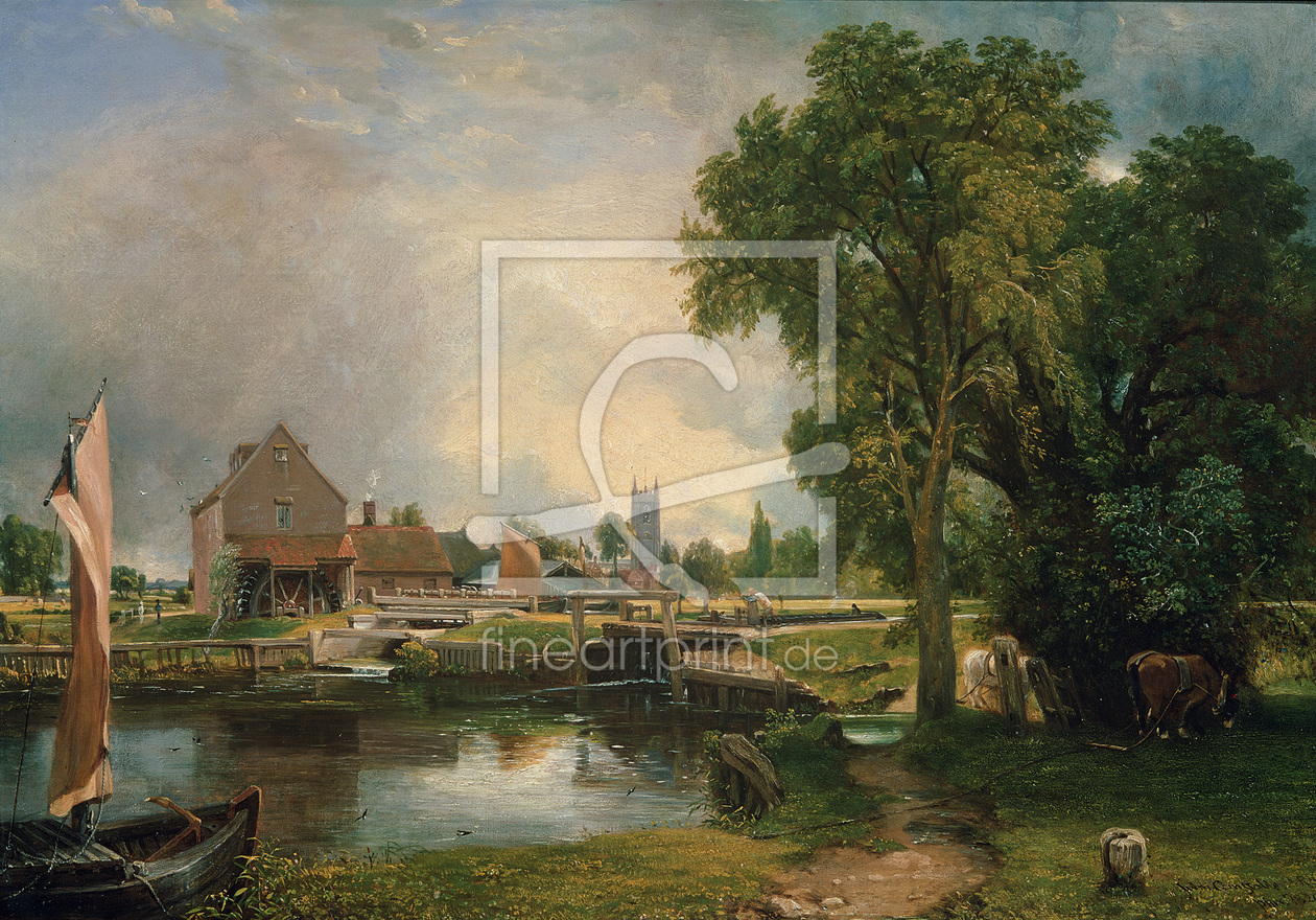 Bild-Nr.: 31000224 Dedham Lock and Mill, 1820 erstellt von Constable, John