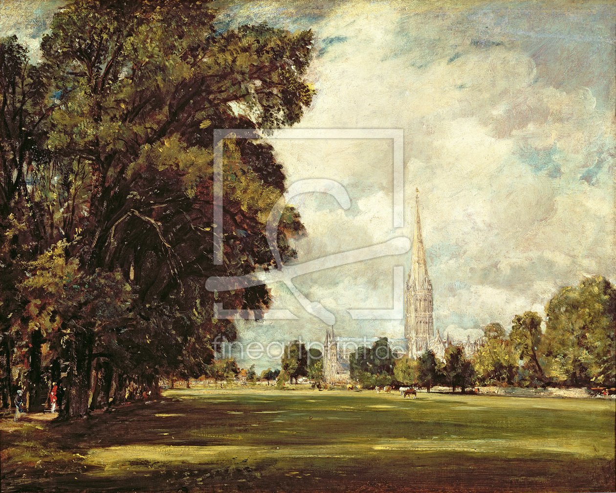 Bild-Nr.: 31000239 Salisbury Cathedral from Lower Marsh Close, 1820 Bild-Nr.: 31000239 Salisbury Cathedral from Lower Marsh Close, 1820 erstellt von Constable, John