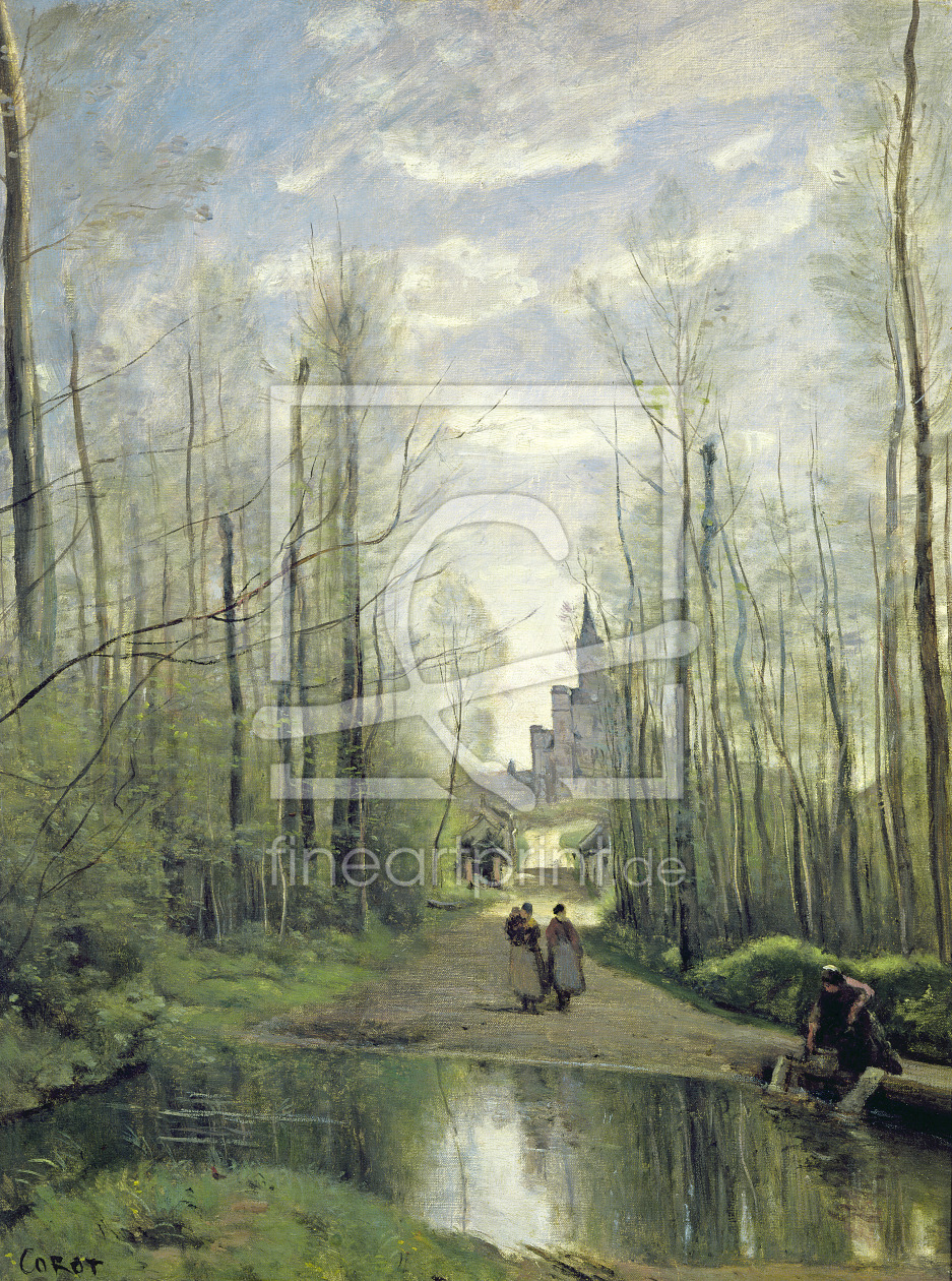 Bild-Nr.: 31000274 The Church at Marissel, 1866 erstellt von Corot, Jean Baptiste Camille