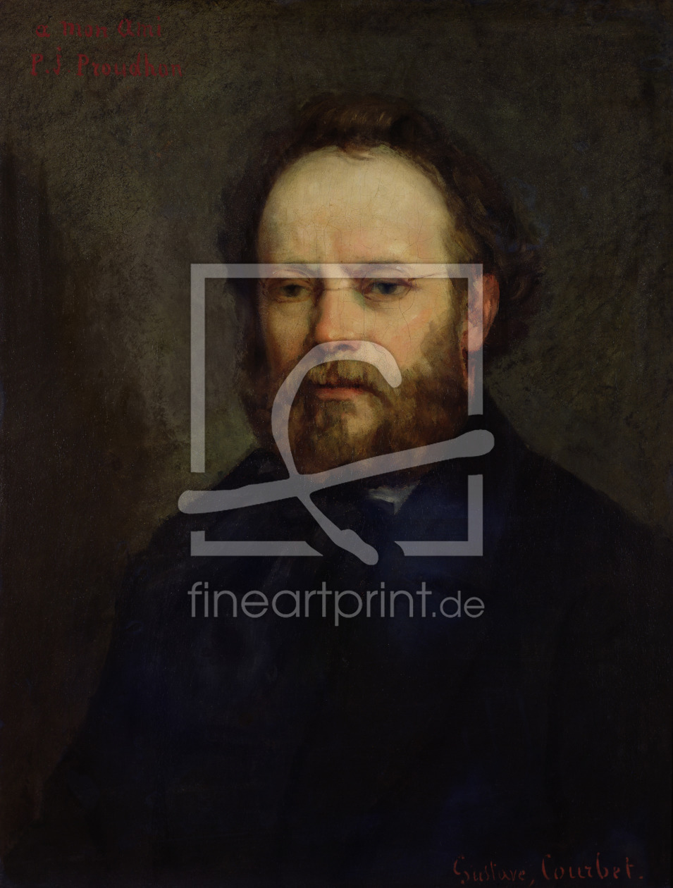 Bild-Nr.: 31000295 Portrait of Pierre Joseph Proudhon 1865 erstellt von Courbet, Gustave