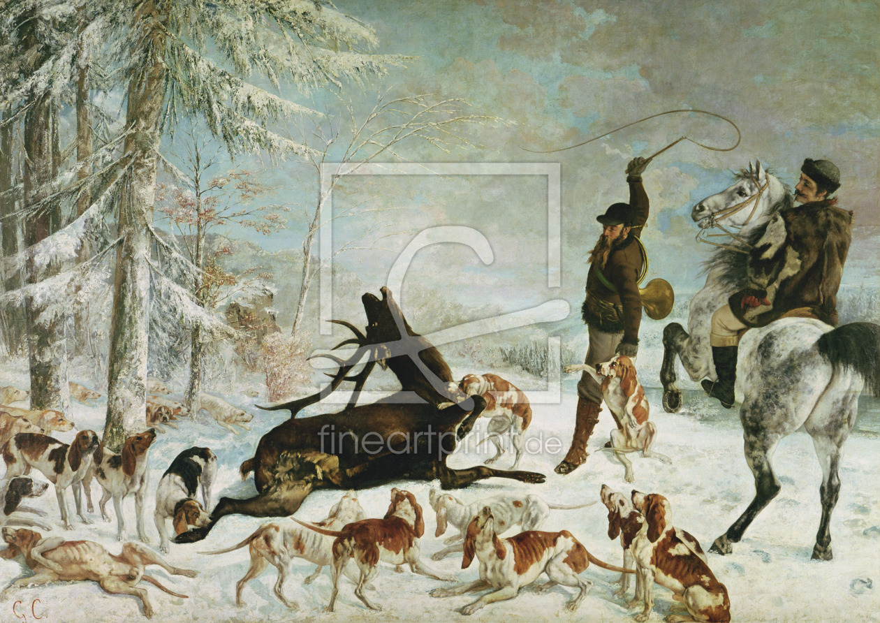Bild-Nr.: 31000299 The Death of the Deer, 1867 erstellt von Courbet, Gustave