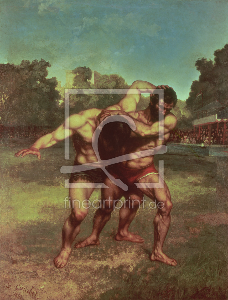 Bild-Nr.: 31000301 The Wrestlers, 1853 Bild-Nr.: 31000301 The Wrestlers, 1853 erstellt von Courbet, Gustave