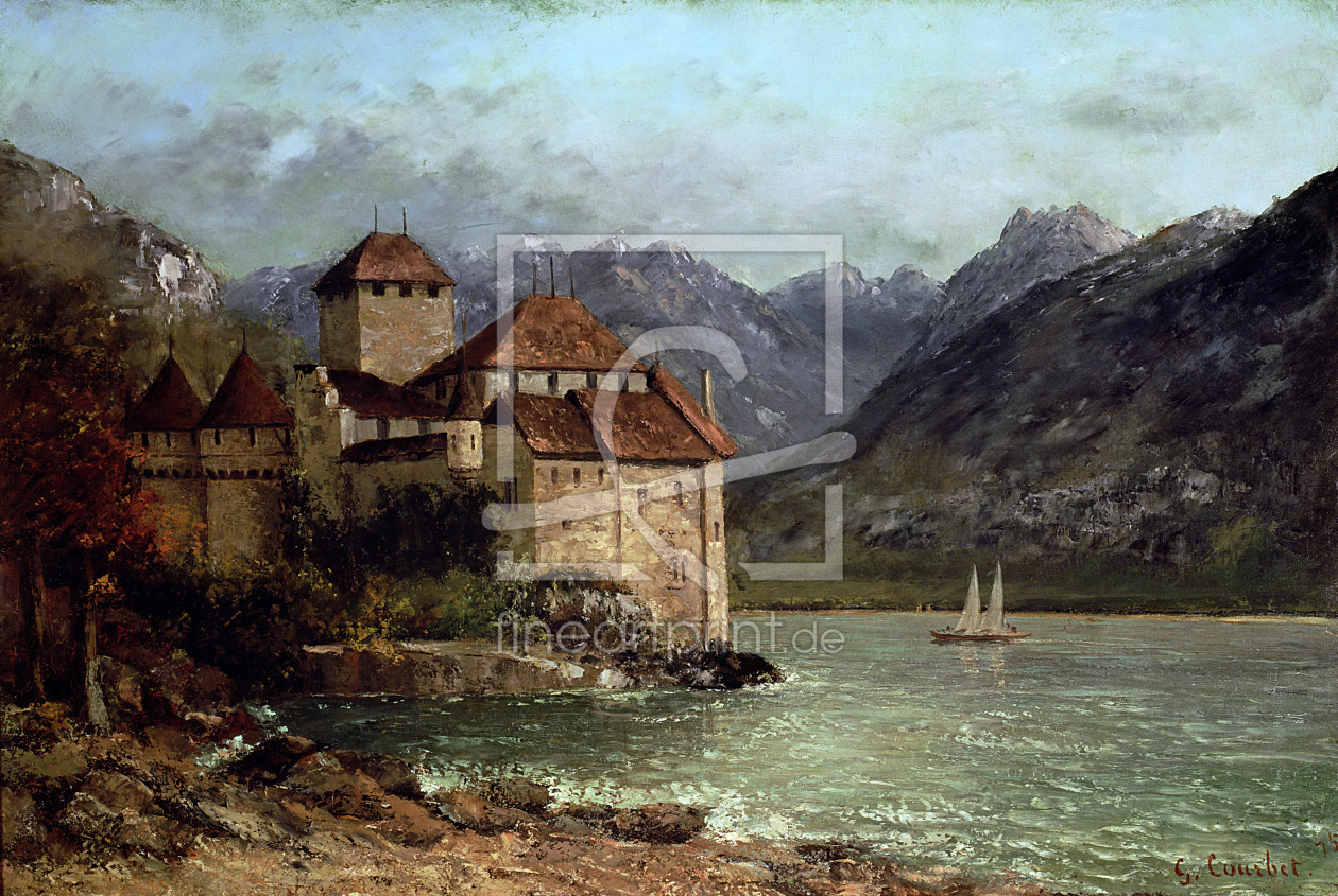 Bild-Nr.: 31000311 The Chateau de Chillon, 1875 erstellt von Courbet, Gustave