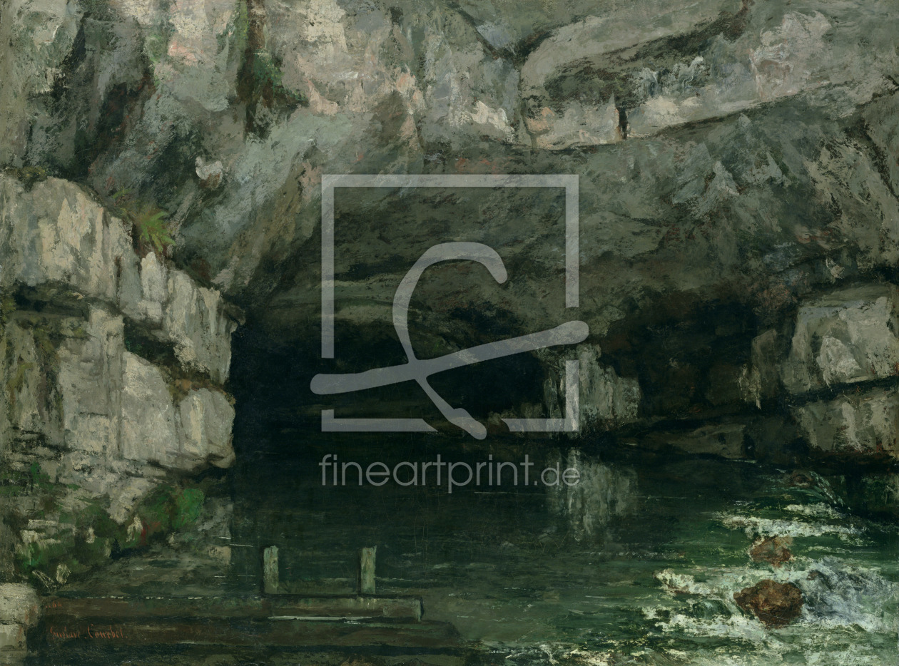 Bild-Nr.: 31000312 The Grotto of the Loue, 1864 erstellt von Courbet, Gustave