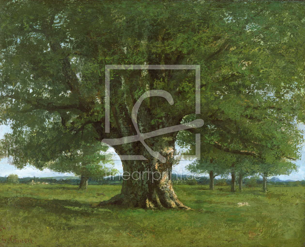 Bild-Nr.: 31000314 The Oak of Flagey, called Vercingetorix erstellt von Courbet, Gustave