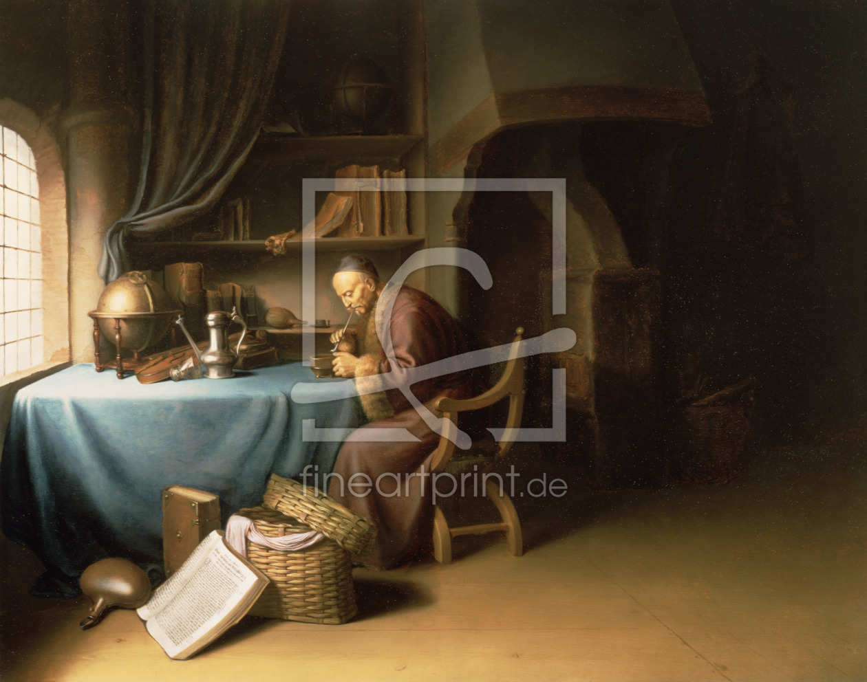 Bild-Nr.: 31000335 An Old Man Lighting his Pipe in a Study erstellt von Dou, Gerard