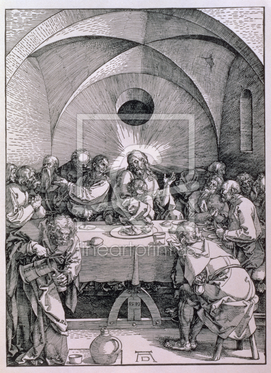 Bild-Nr.: 31000380 The Last Supper from the 'Great Passion' series, pub. 1511 erstellt von Dürer, Albrecht