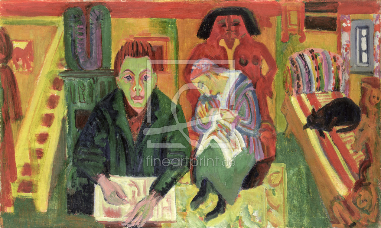 Bild-Nr.: 31000398 The Living Room, 1920 erstellt von Ernst Ludwig Kirchner