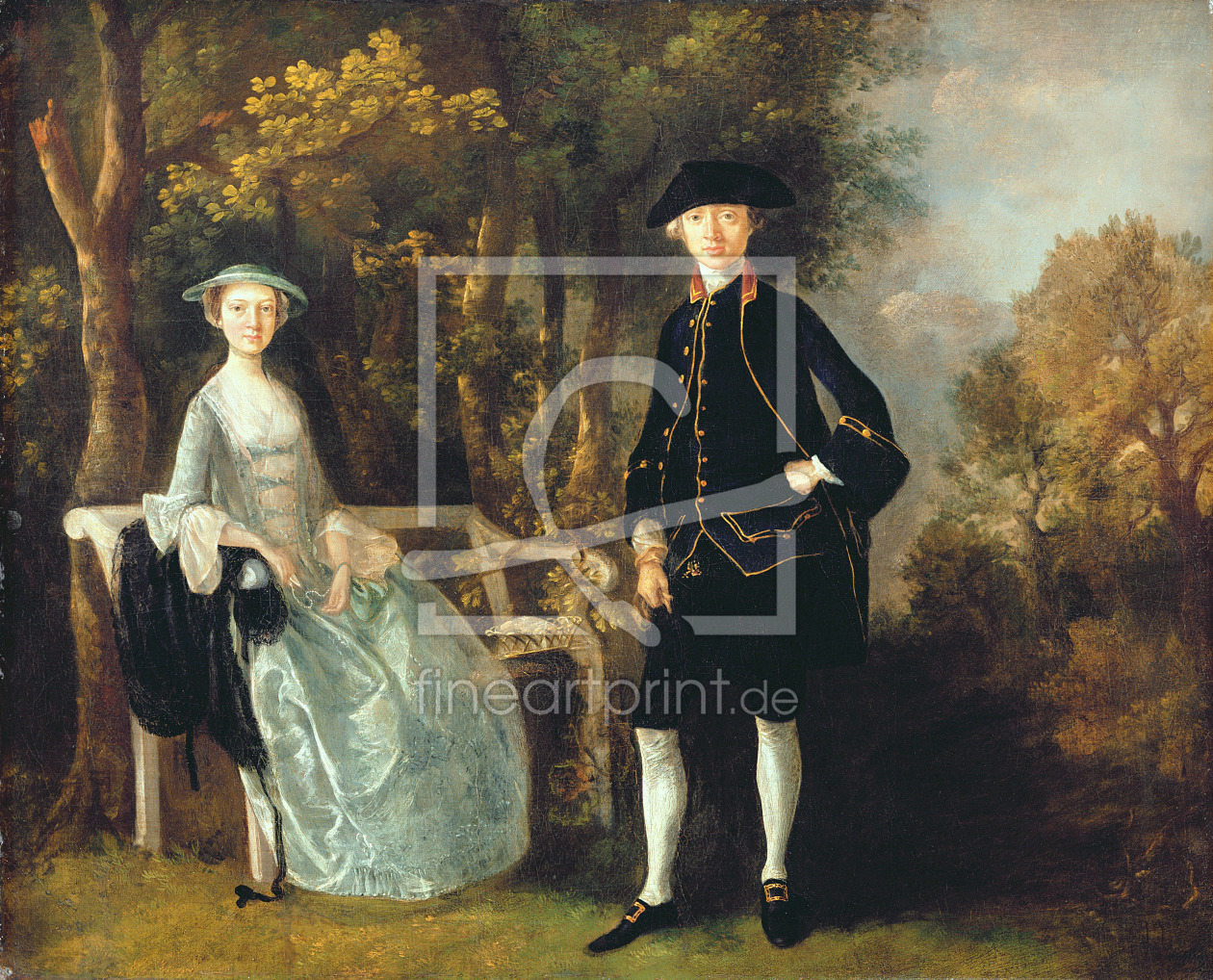 Bild-Nr.: 31000439 Lady Lloyd and her son, Richard Savage Lloyd, of Hintlesham Hall, Suffolk, c.174 erstellt von Gainsborough, Thomas