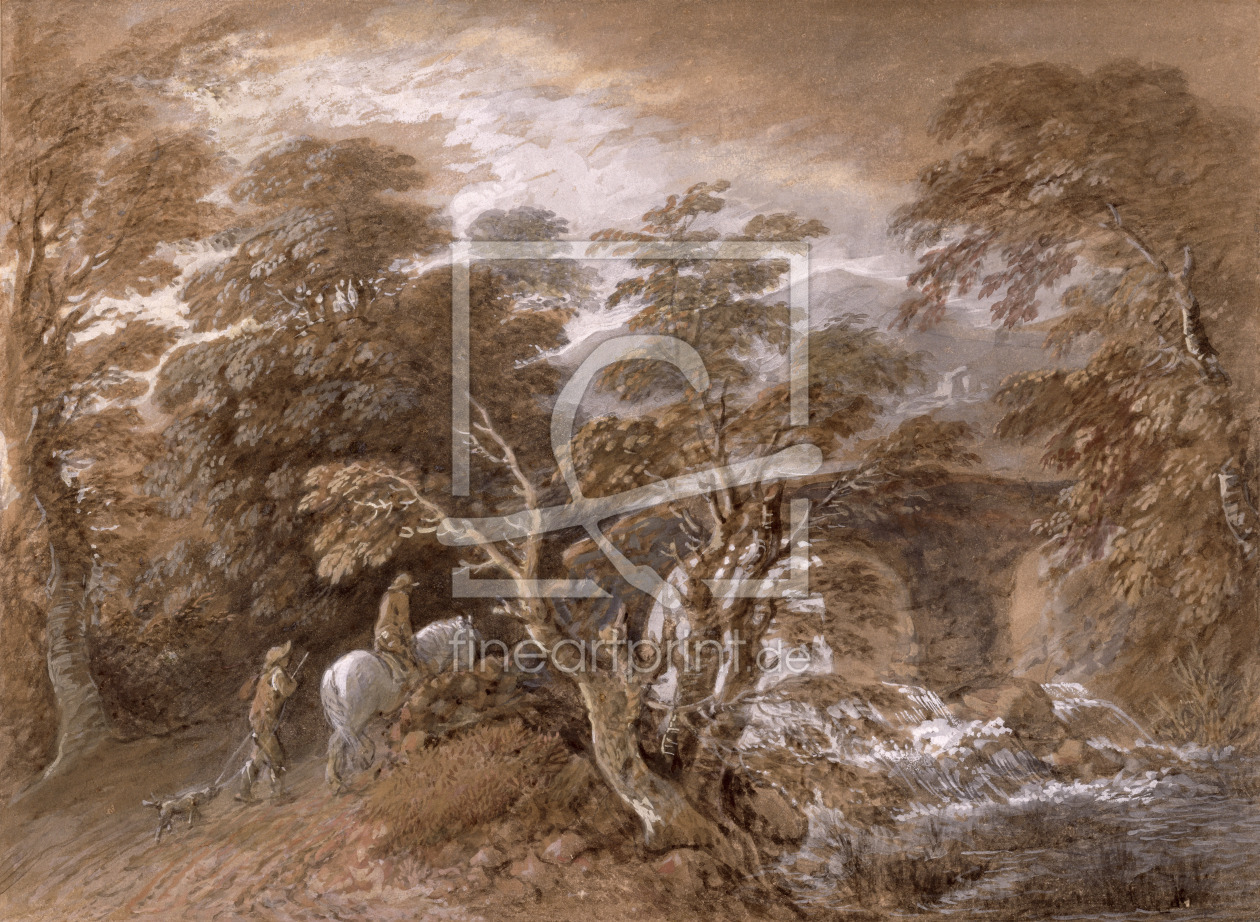 Bild-Nr.: 31000453 A Woodland Pool with Rocks and Plants, c.1765-70 erstellt von Gainsborough, Thomas